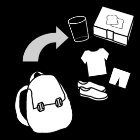 unpack gymbag